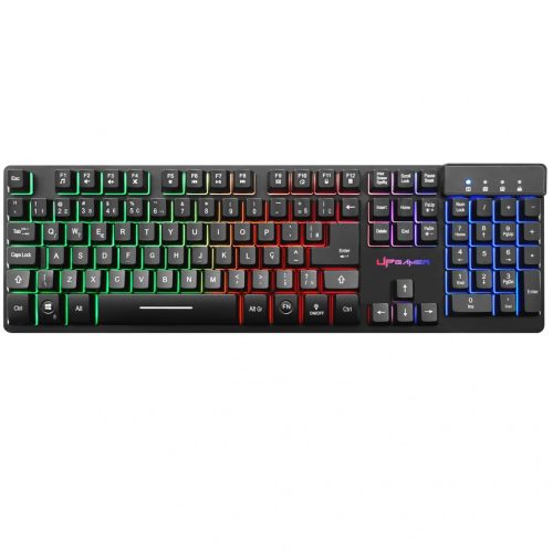Teclado UP Gamer Spectro, LED, NYLON, USB, PT