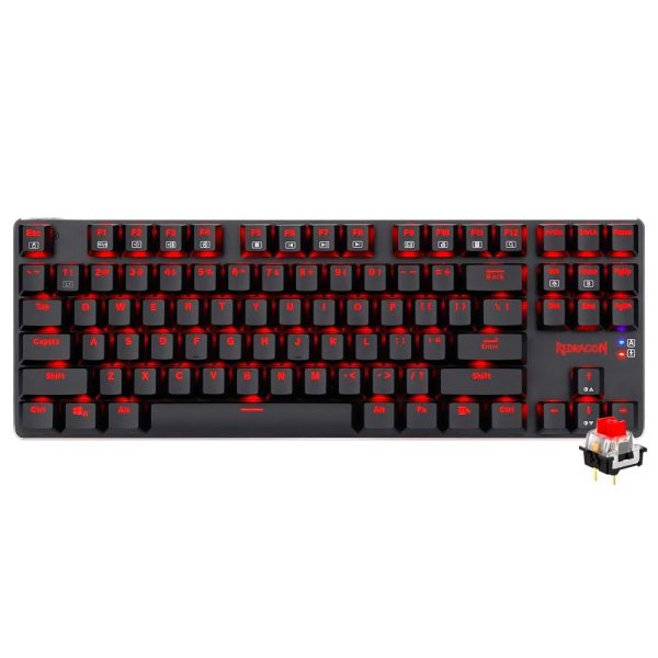 TECLADO REDRAGON MAHORAGA K590-RE WIRELESS RED