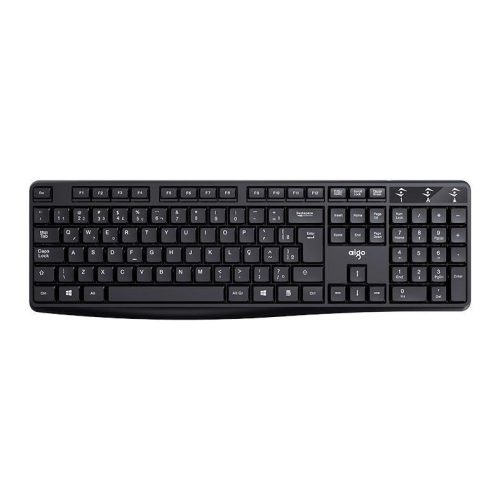 TECLADO AIGO K120 USB BLACK