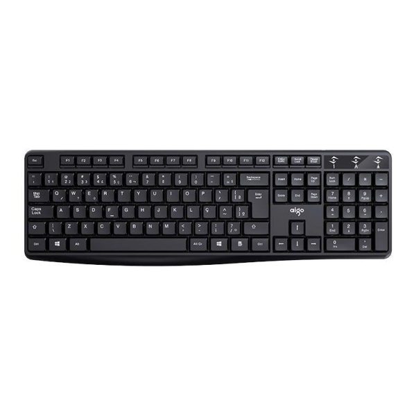 TECLADO AIGO K120 USB BLACK