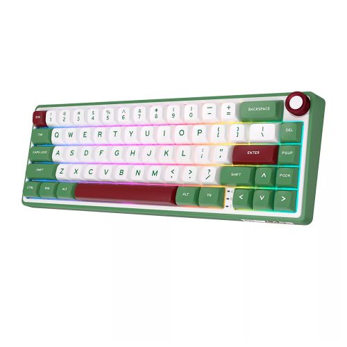 TECLADO ROYAL MECANICO R65 RGB S/F GREEN SAND SWITCH BROWN