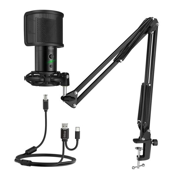 Micrófono Fifine T683 con Kit para Streaming y Podcast