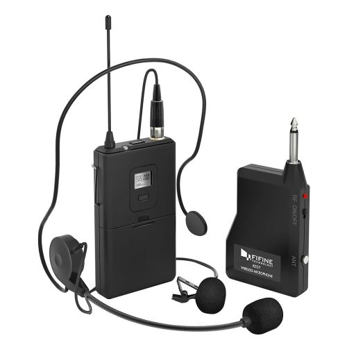 Sistema Inalámbrico Fifine K037B con Micrófono de Solapa y Auriculares