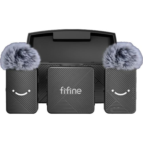 Micrófono inalámbrico dual USB-C Fifine M9 - Negro