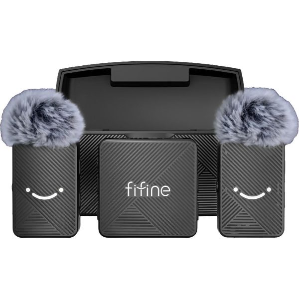 Micrófono inalámbrico dual USB-C Fifine M9 - Negro