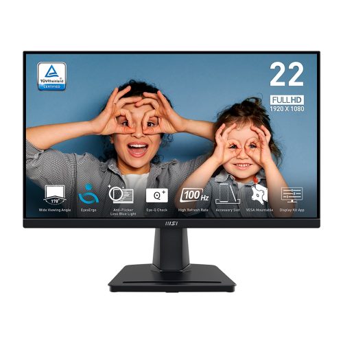 Monitor MSI PRO MP225 IPS 22" FHD 100 Hz / 4 ms - Negro