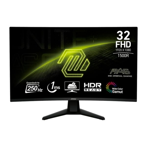 Monitor Gamer Curvo MSI MAG 32C6X 31.5" Full HD 250 Hz / 1 ms - Negro