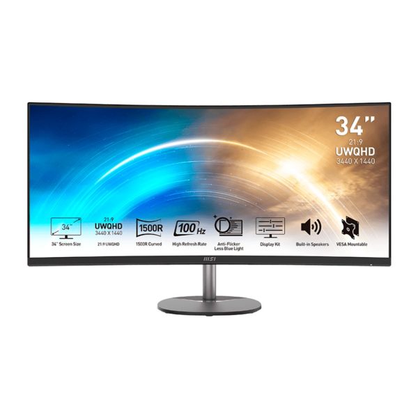 descarga - 2025-06-19T161620.531 Monitor Gamer Curvo MSI Pro MP341CQ LCD 34" UWQHD 100 Hz / 1 ms