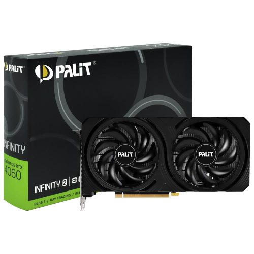 Placa de Video Palit GeForce RTX 4060 Infinity 2 8 GB GDDR6 (NE64060019P1-1070L)