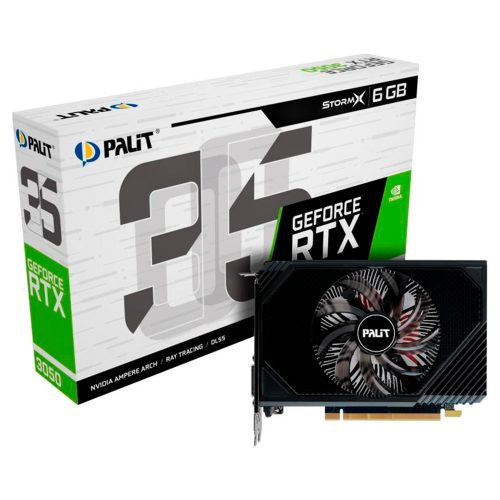 Placa de Video Palit GeForce RTX 3050 StormX 6 GB GDDR6 (NE63050018JE-1070F)