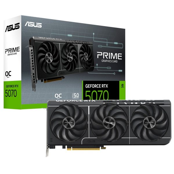 Placa de Video ASUS Prime OC Edition GeForce RTX 5070 12 GB GDDR7 (90YV0M10-M0NA00)