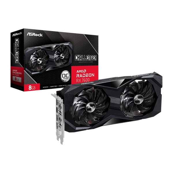 Placa de Video ASRock Radeon RX 7600 Challenger OC Edition 8 GB GDDR6