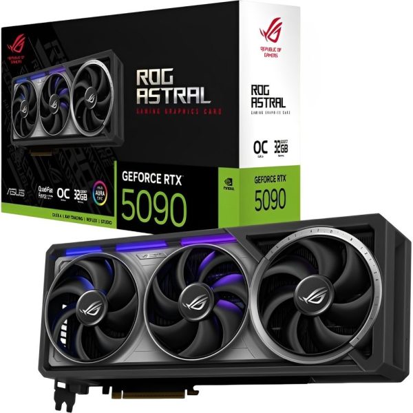 PLACA DE VIDEO RTX5090 32GB ASUS ROG ASTRAL OC QUAD-FAN GDDR7 90YV0LW0-M0NA00 RTX5090-032G-GA