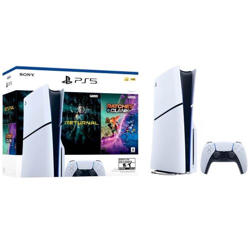 Consola Sony Playstation 5 Standard Slim 1 TB + 2 Juegos (Returnal + Ratchet & Clank)