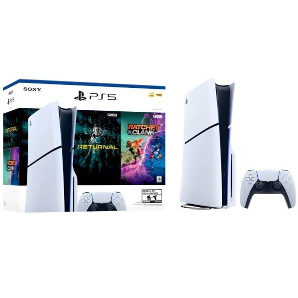 Consola Sony Playstation 5 Standard Slim 1 TB + 2 Juegos (Returnal + Ratchet & Clank)